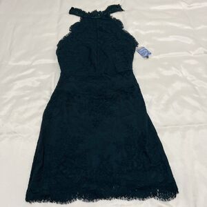 NWT Free People Intimately Evergreen Harper High Neck Halter Mini Dress Size XS